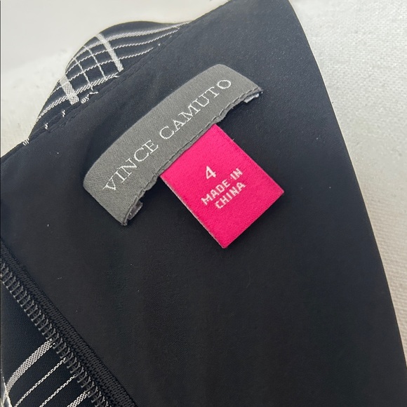 Vince Camuto Black and White Plaid Jumpsuit - Picture 2 of 5